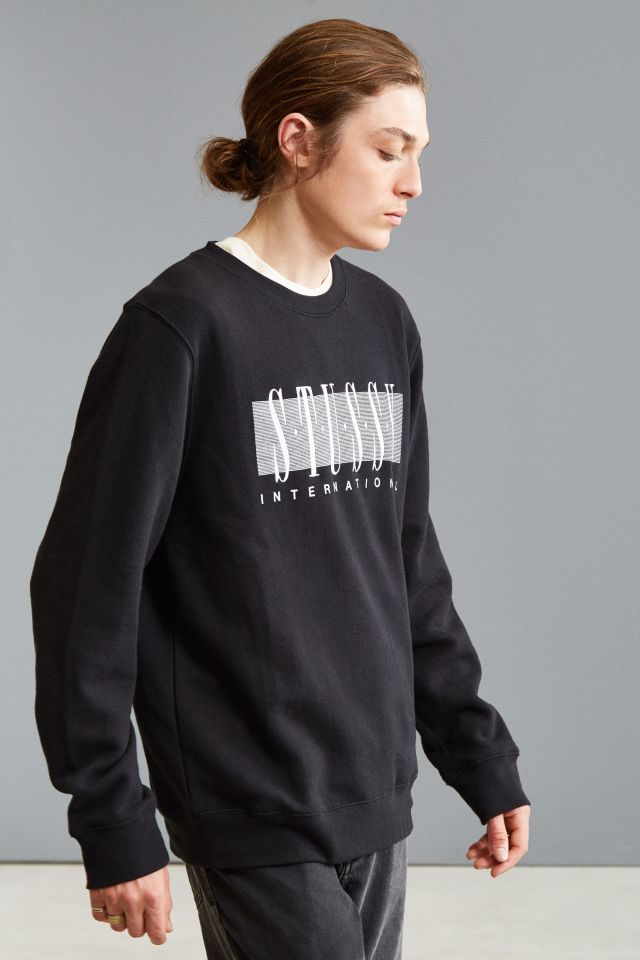 Stussy Arch Logo Crew Neck Sweatshirt, Urban Outfitters