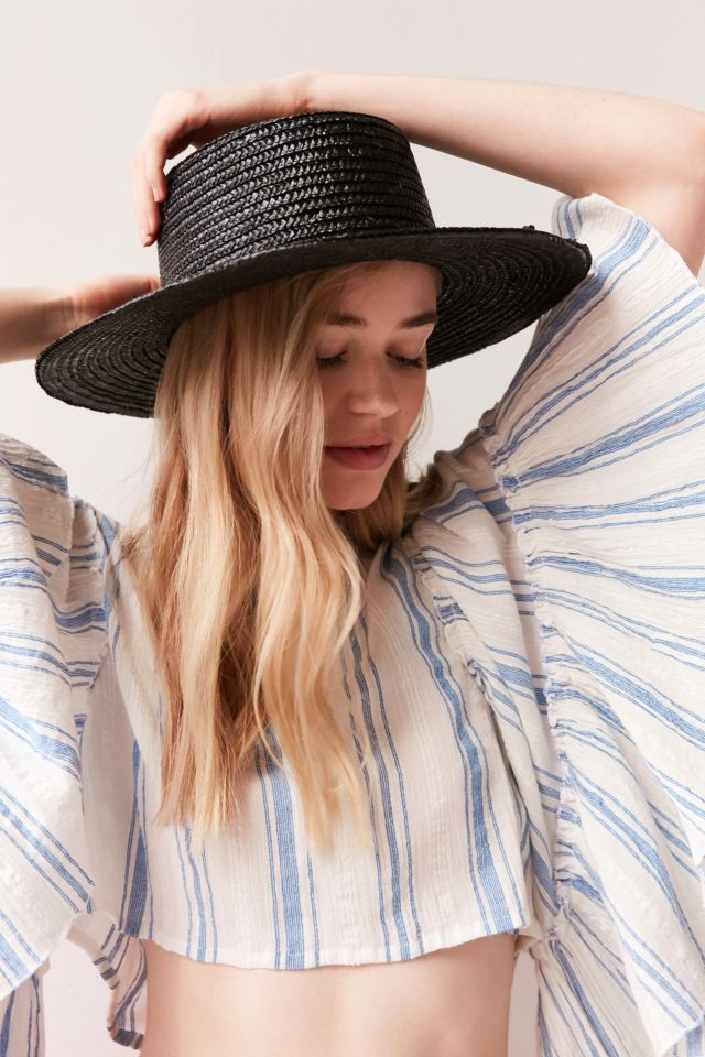 Vanessa Straw Boater Hat #1
