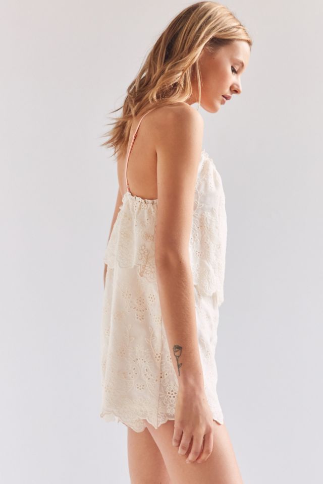 Kimchi Blue Lemonade Eyelet Romper #3