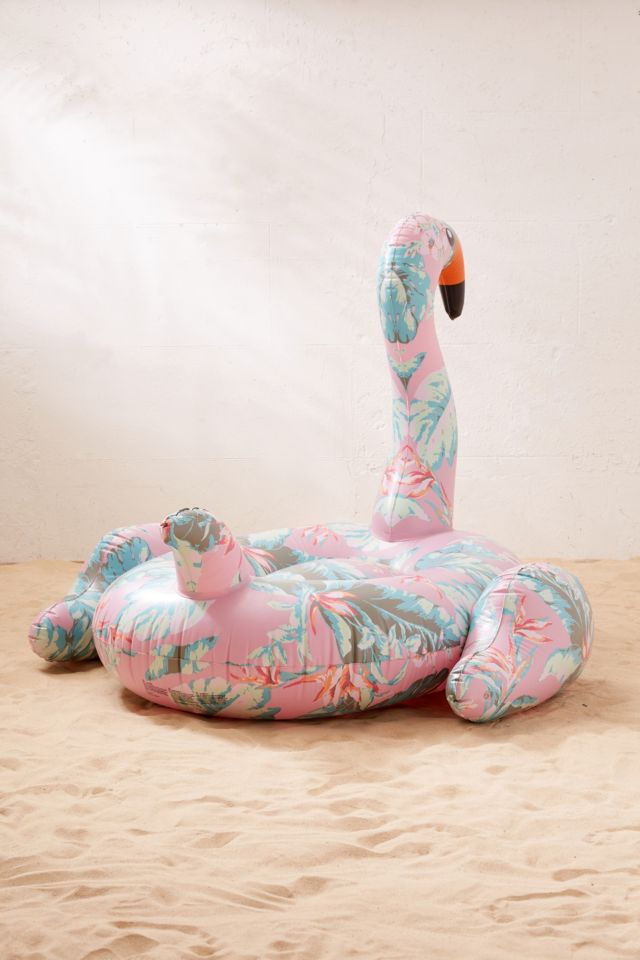 Floral Flamingo Pool Float #3
