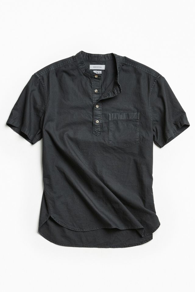 Chemise à enfiler à manches courtes et col à bande UO #1