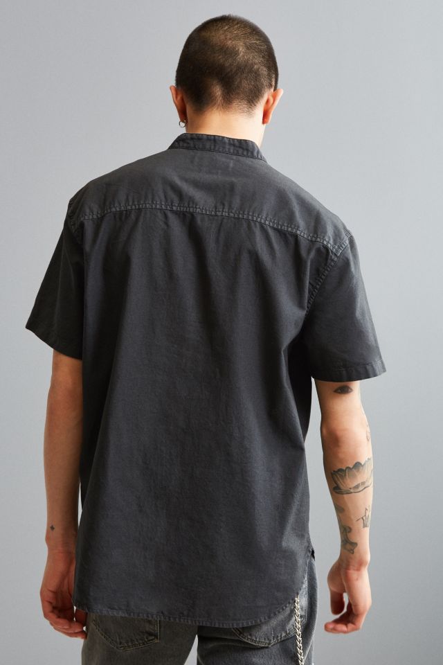 Chemise à enfiler à manches courtes et col à bande UO #2