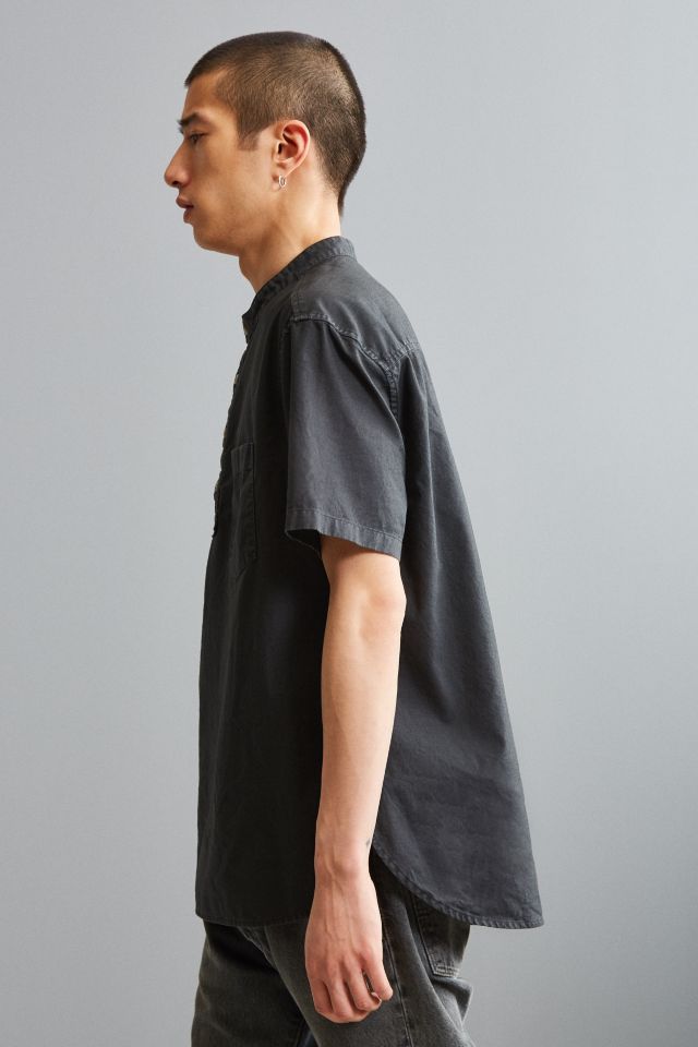 Chemise à enfiler à manches courtes et col à bande UO #3