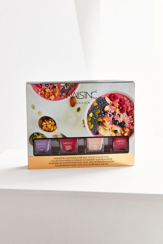 Nails inc. Acai Bowl Colour + Care Nail Polish Collection #1