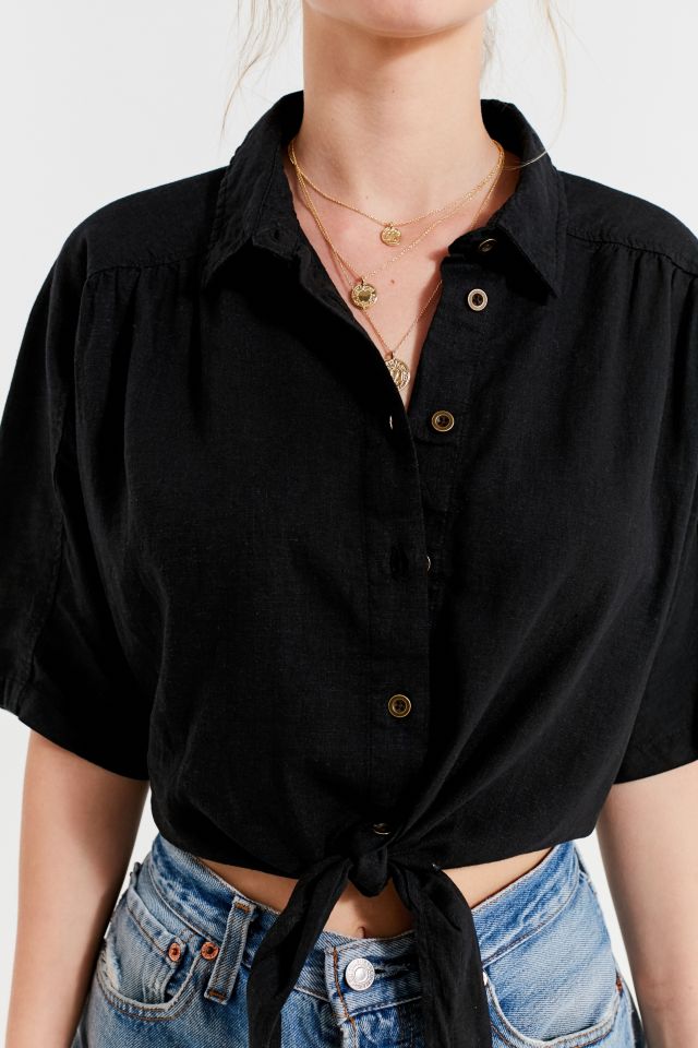 BDG Jena Tie-Front Blouse #1