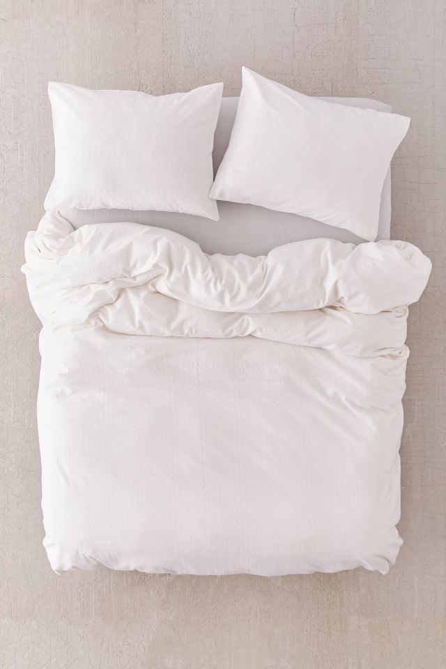 Housse de couette rayée à œillets #2