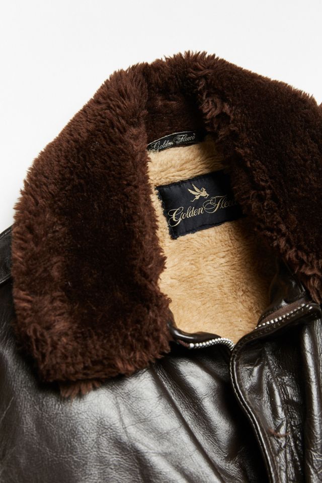 Vintage Golden Fleece Leather Jacket #5