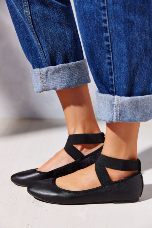 Kimchi Blue Elastic Cross-Strap Flat #2
