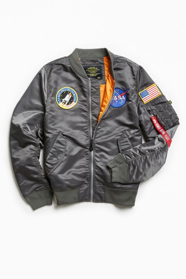 Alpha Industries L 2B NASA Bomber Jacket Urban Outfitters Canada