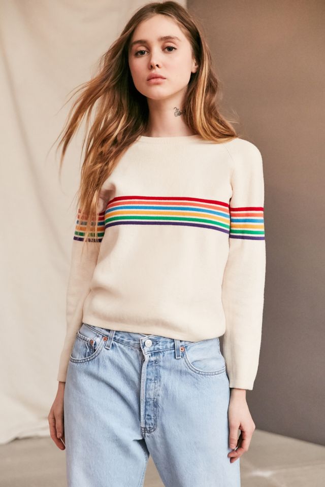 70s rainbow sweater best sale