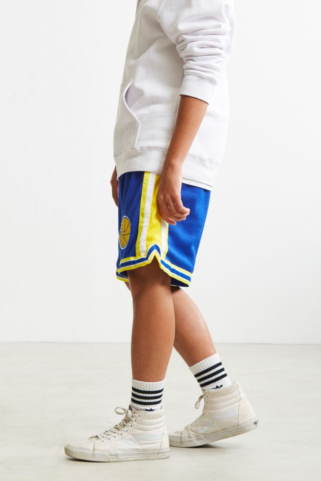 Short de basketball authentique des Golden State Warriors Mitchell & Ness #2