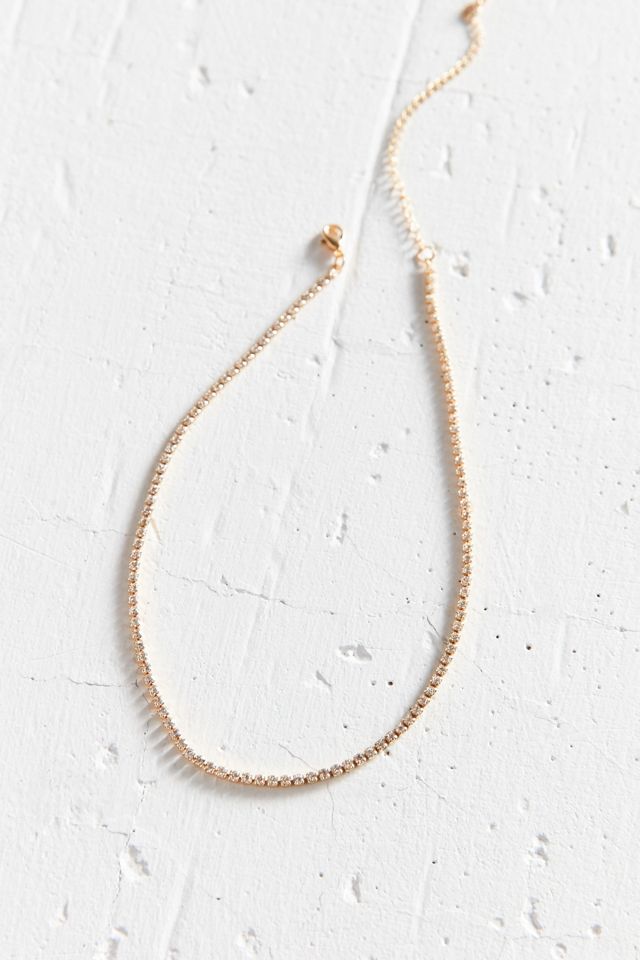 Cami Delicate Rhinestone Choker Necklace #2