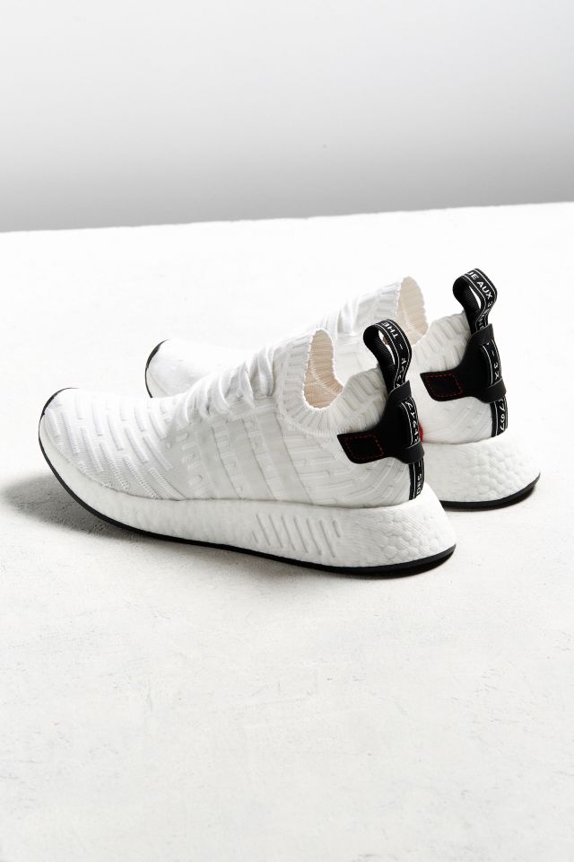 Adidas NMD R2 Primeknit White Black