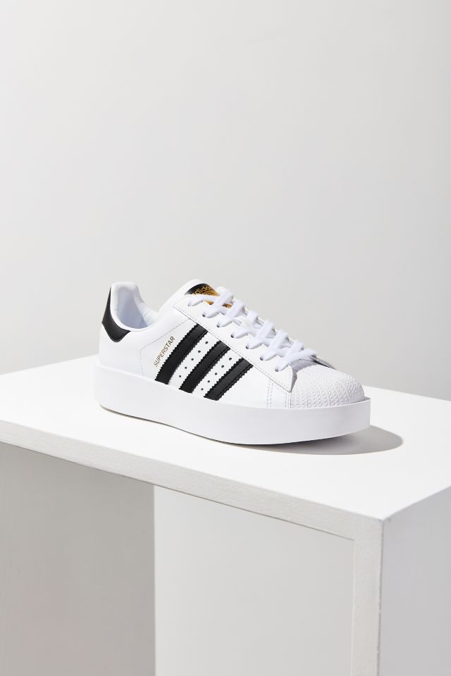 Adidas superstar bold leather sneakers sale