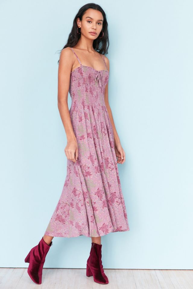Kimchi Blue Gauzy Smocked Midi Dress #3