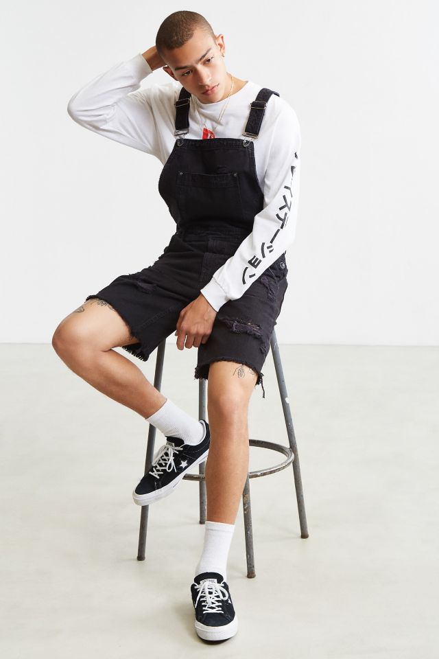 BDG Destructed Denim Overall Short #5