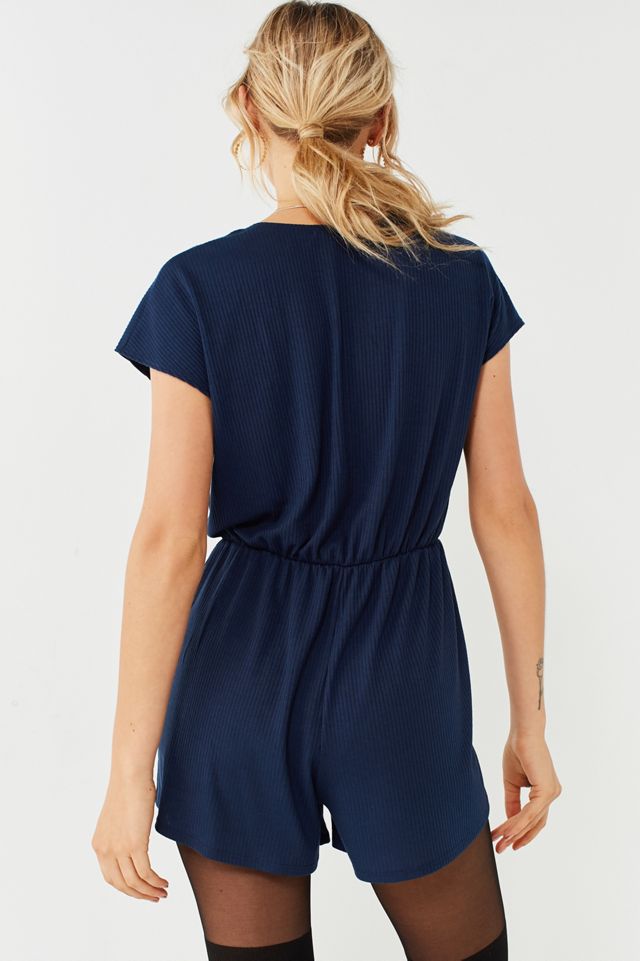 Kimchi Blue Ribbed Surplice Romper #4