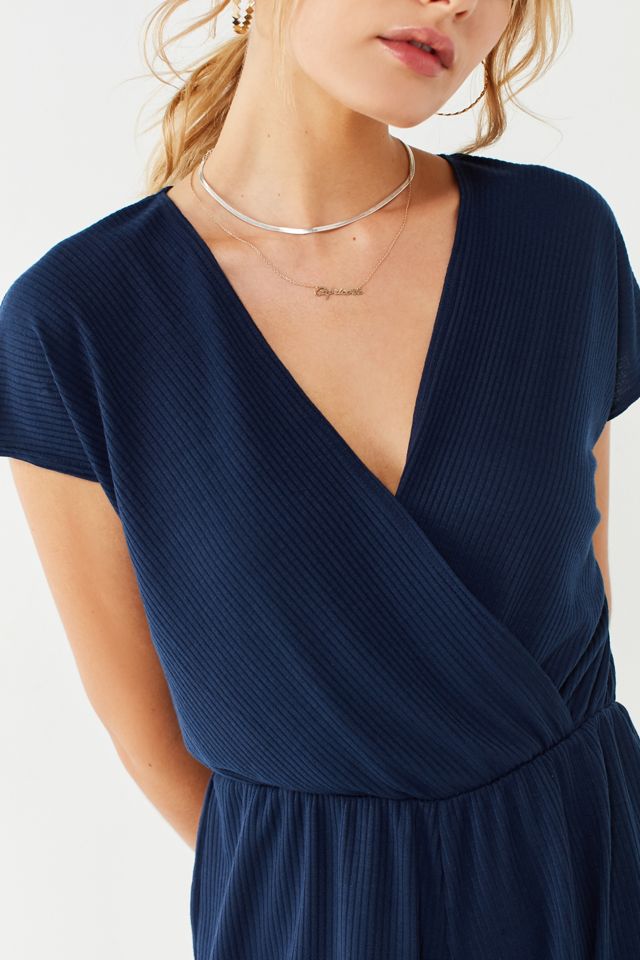 Kimchi Blue Ribbed Surplice Romper #5