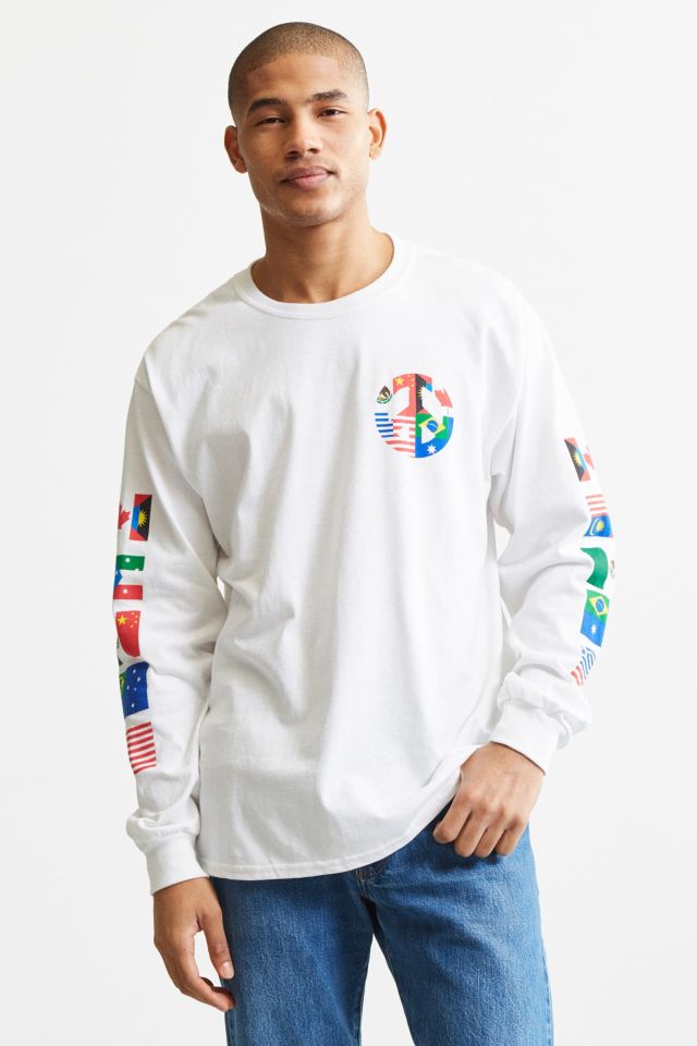 Peace Flags Long Sleeve Tee #1
