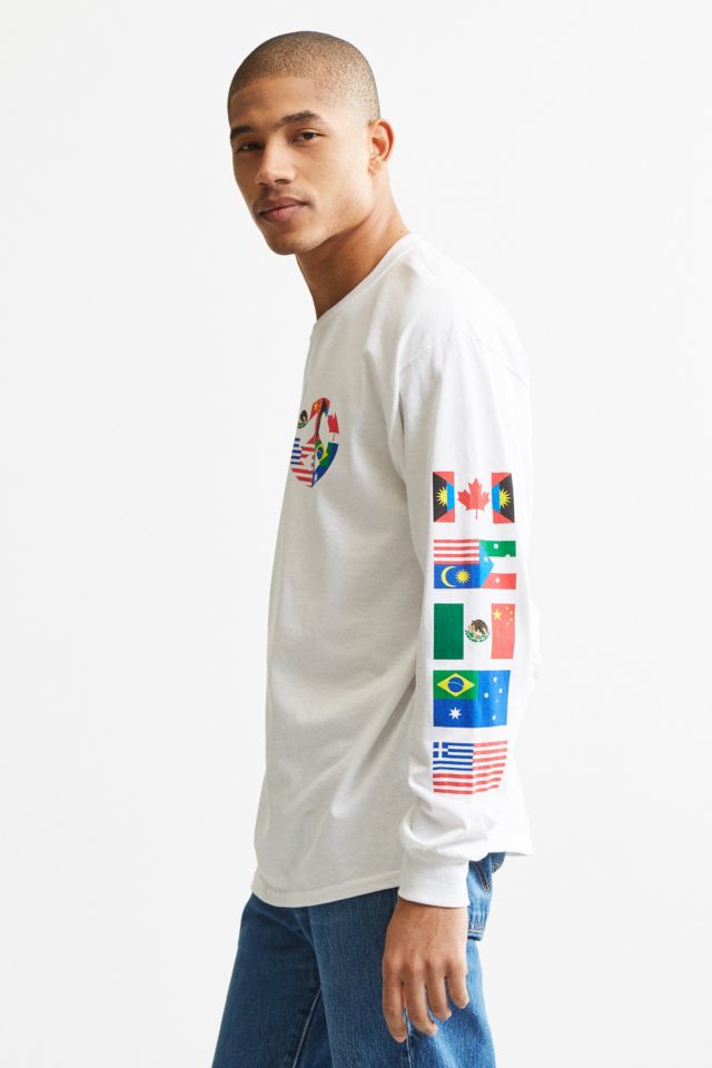 Peace Flags Long Sleeve Tee #2