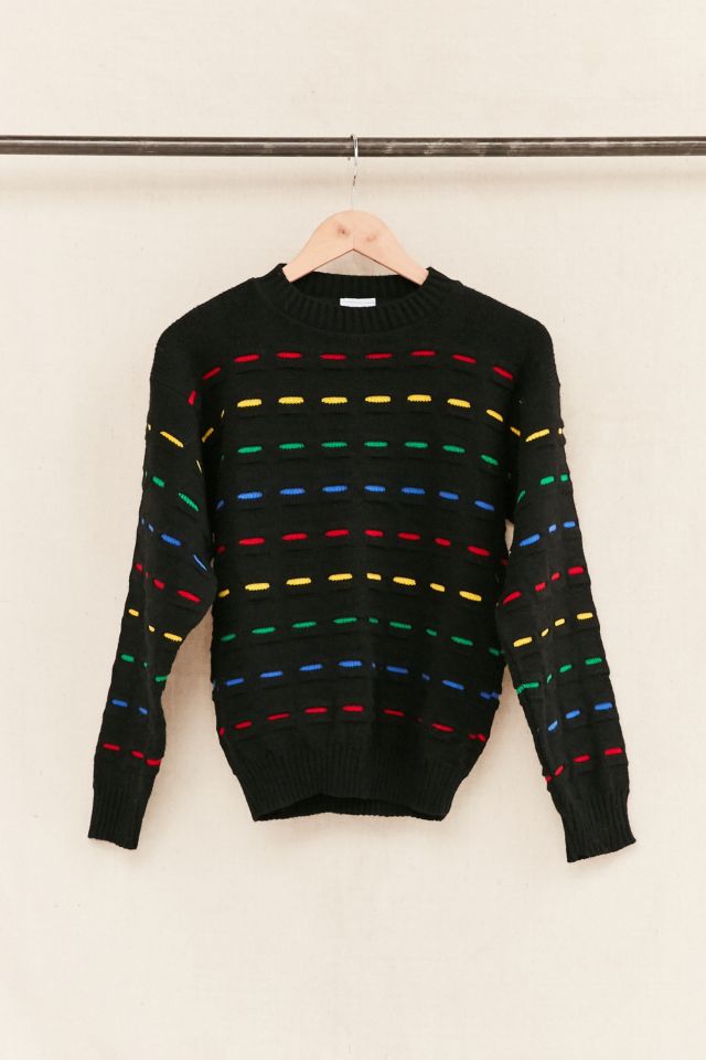 Black rainbow sweater best sale