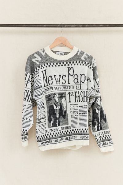 Newsprint sweater 2025