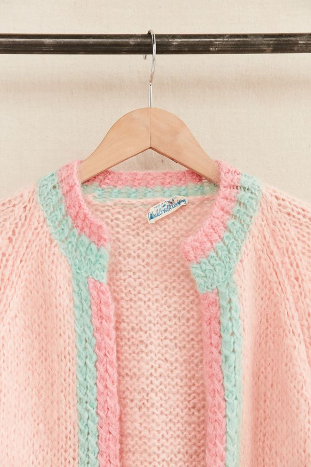 Vintage Pink Textured Cardigan | Urban Outfitters Canada