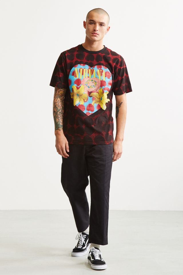 Nirvana Heart-Shaped Box All Over Tee #5