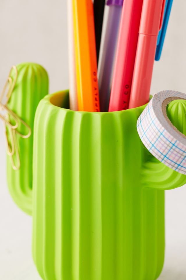 Mustard Gifts Cactus Cup Desk Organizer #2