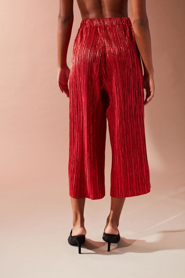 Oh My Love Metallic Accordion Pleat Off-The-Shoulder Set #4