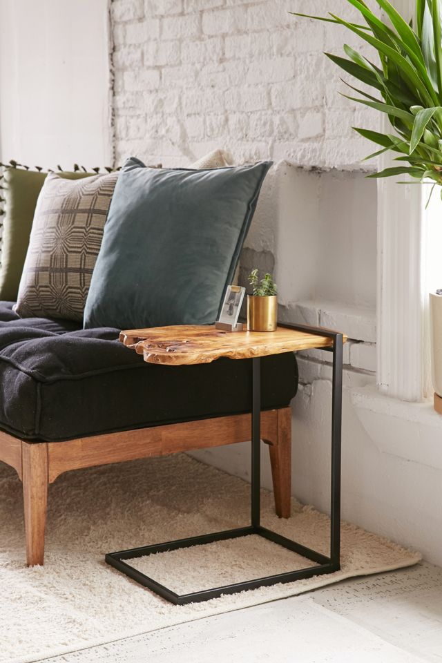Woodrow Live Edge Wood Side Table Urban Outfitters
