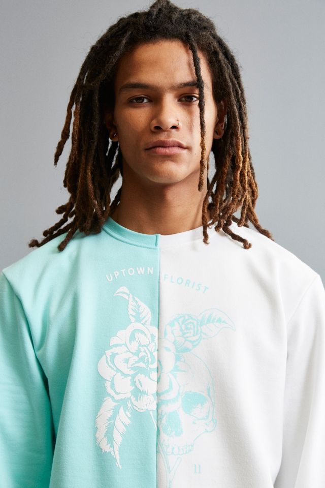 Uptown Florist Split Seam Sweatshirt Urban Outfitters Canada