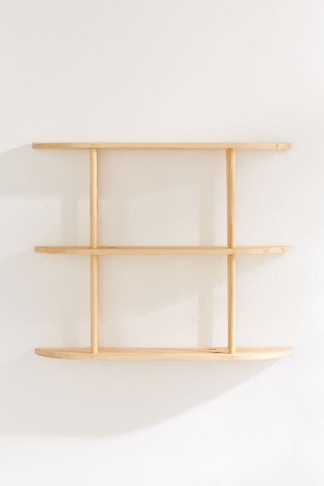 Louie Tri-Tiered Wooden Wall Shelf #3