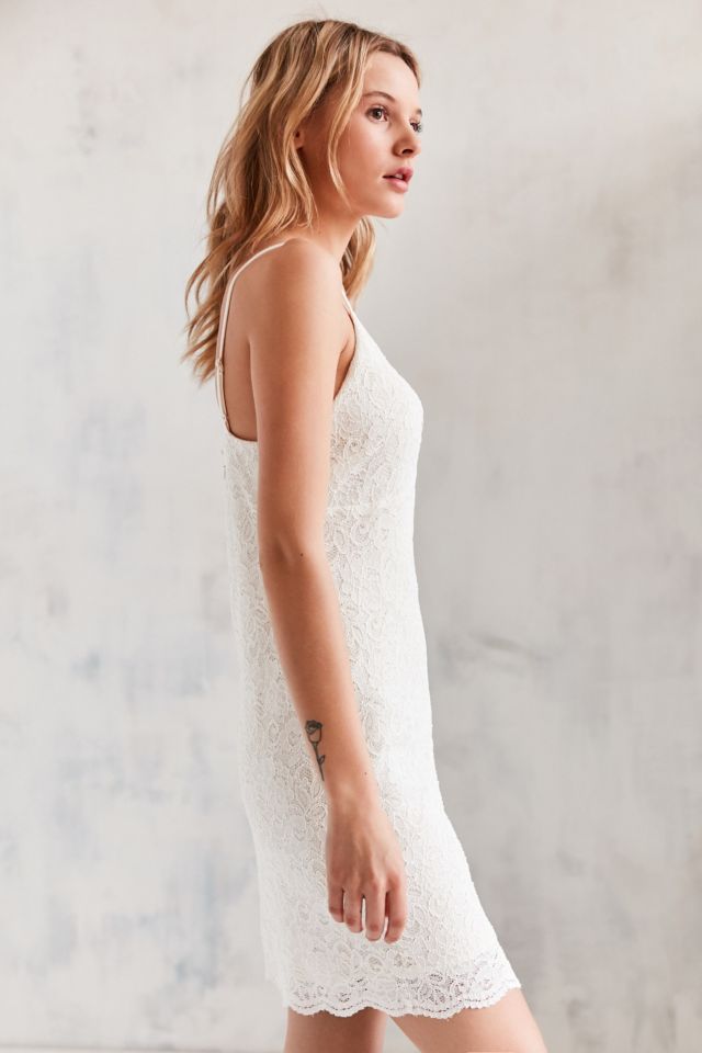 Kimchi Blue Knit Lace Bodycon Mini Dress #5