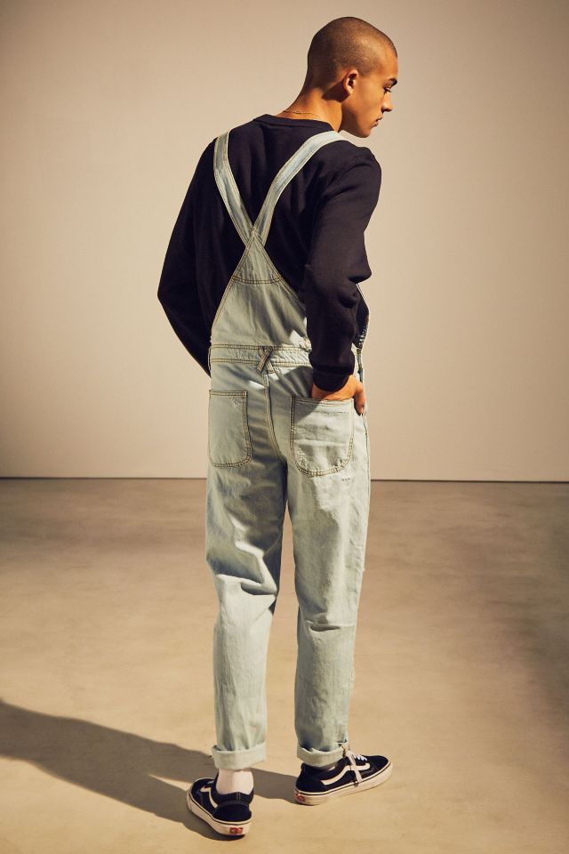 BDG Destructed Ice Wash Denim Overall #3
