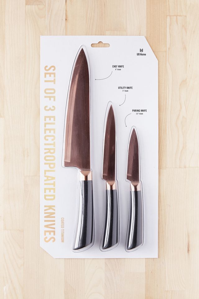 3-Piece Electroplated Knife Set #2
