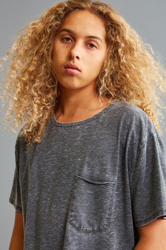 UO Burnout Long Loose Pocket Tee #1