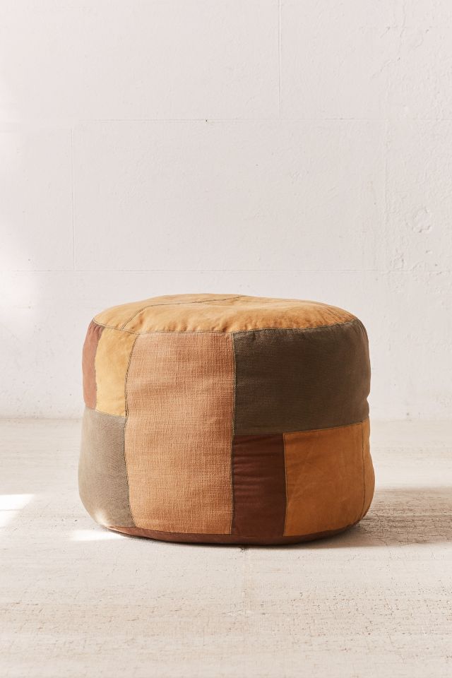 Patched Pouf #1
