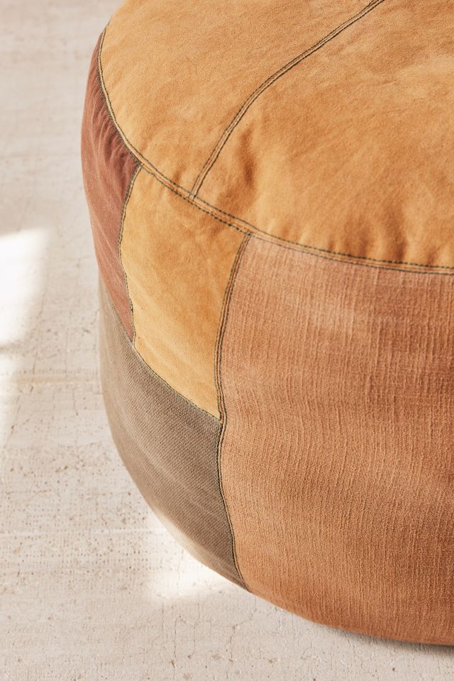 Patched Pouf #3