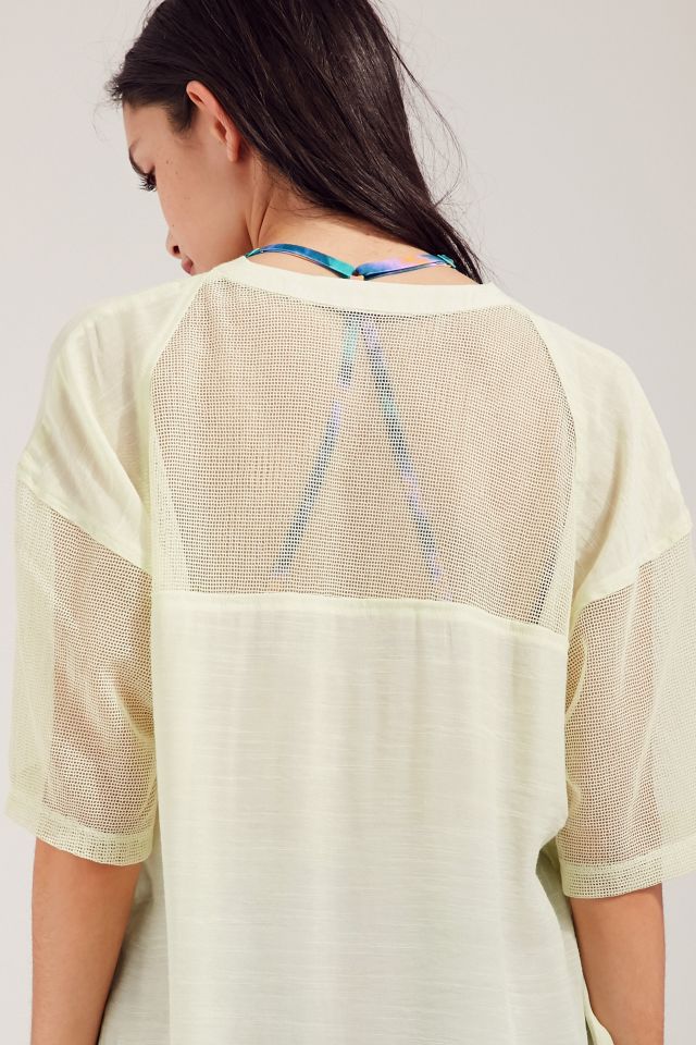 Silence + Noise Sheer Sport Jersey Top #1