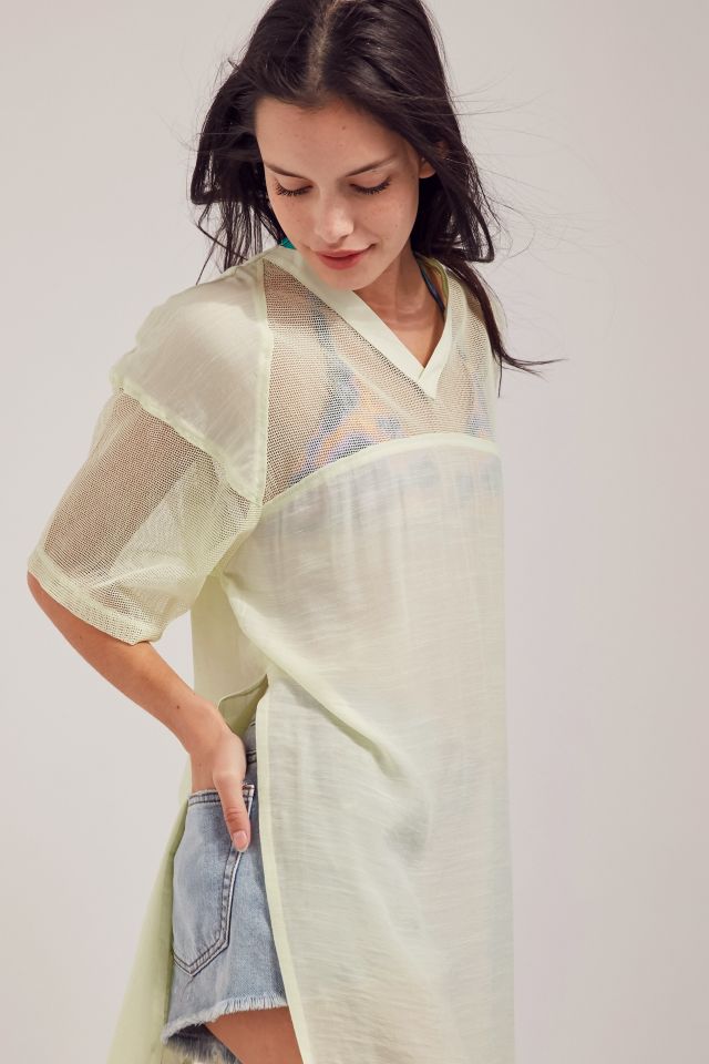 Silence + Noise Sheer Sport Jersey Top #5