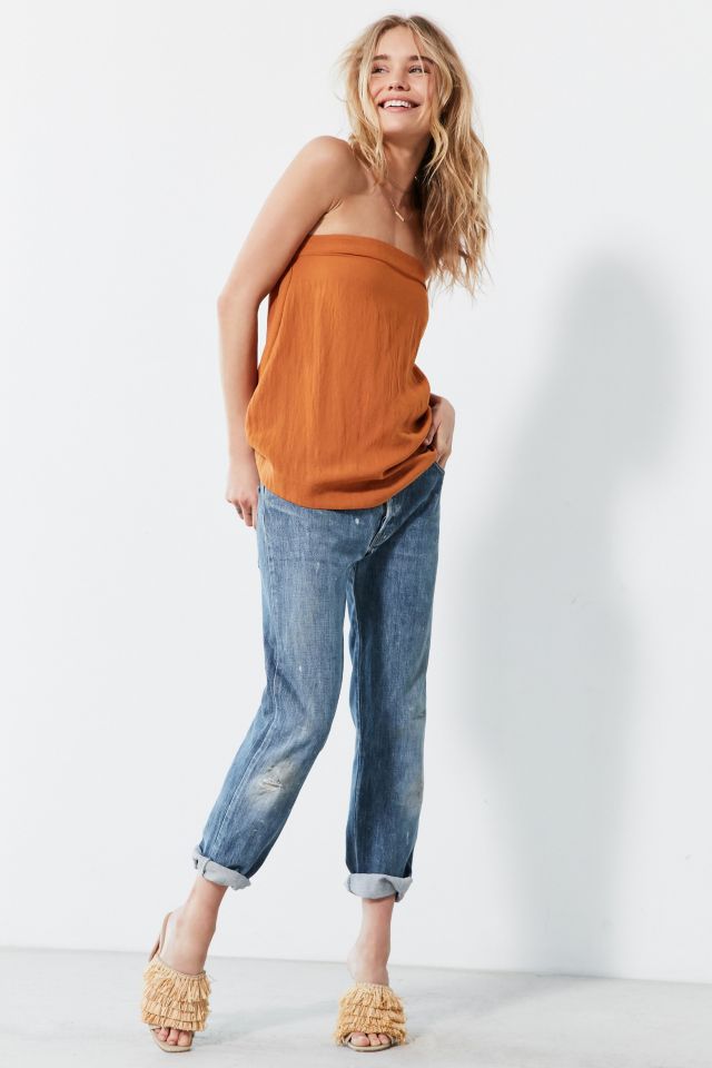 Ecote Linen A-Line Strapless Top #1