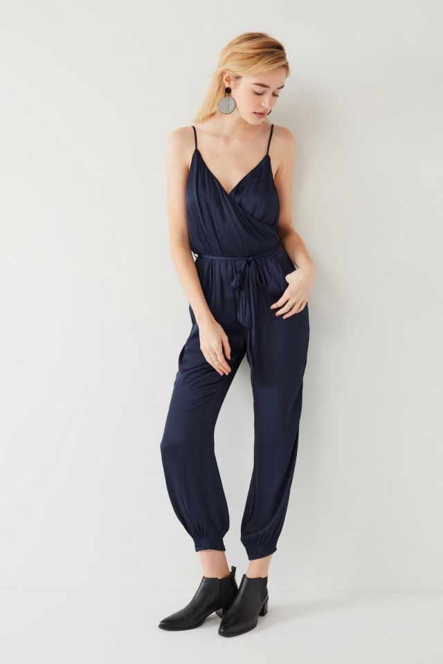 Bardot Paloma Satin Surplice Jumpsuit #4