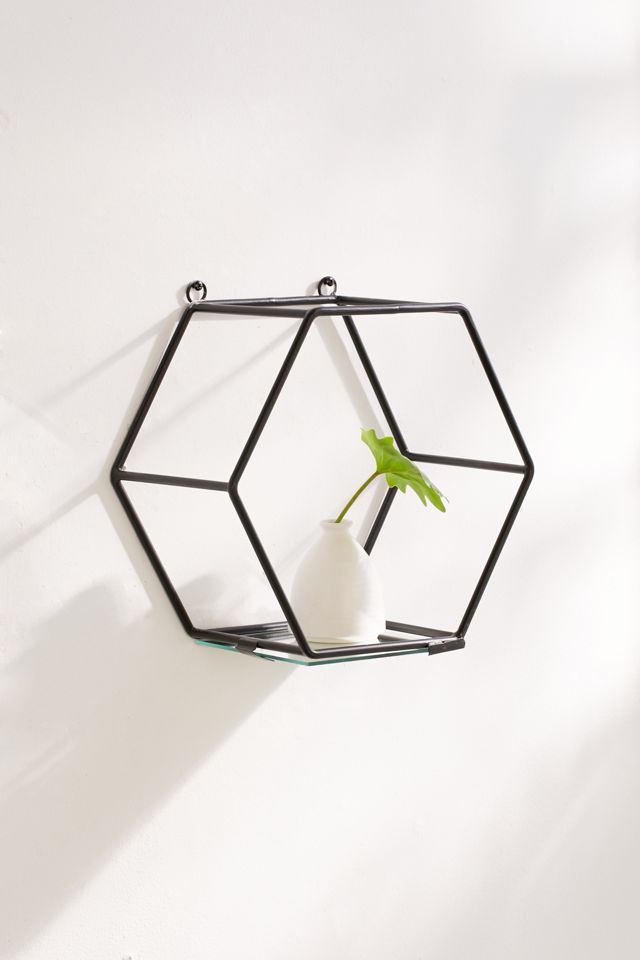Arabella Hexagon Mirror Shelf #2