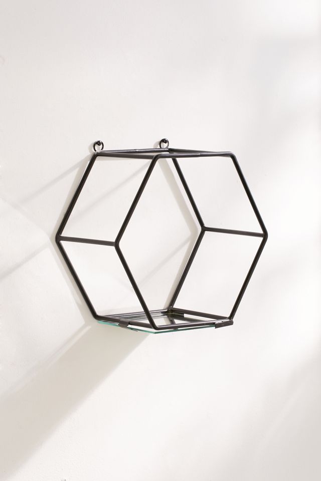 Arabella Hexagon Mirror Shelf #3