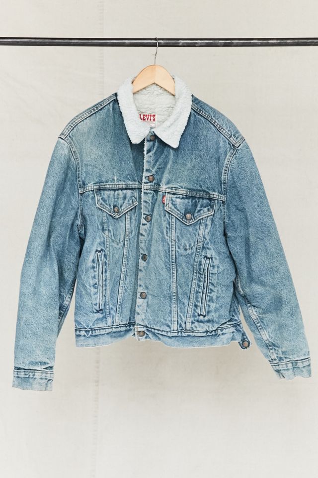 Vintage Levi's Sherpa-Lined Trucker Jacket | Urban Outfitters