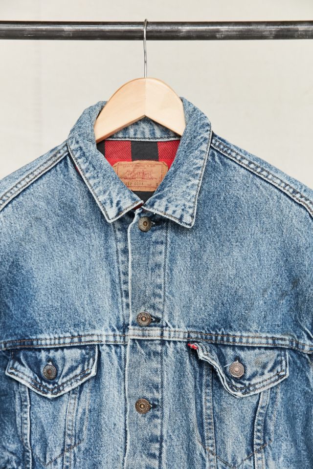 Vintage Levi's Flannel-Lined Denim Trucker Jacket #1