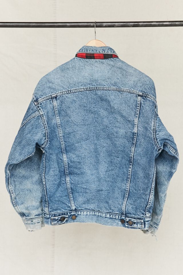 Vintage Levi's Flannel-Lined Denim Trucker Jacket #4