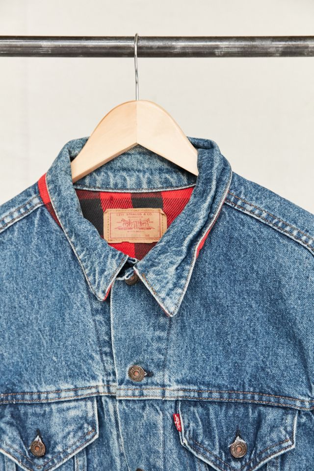 Vintage Levi's Flannel-Lined Denim Trucker Jacket #3