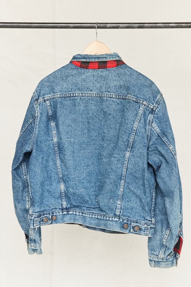Vintage Levi's Flannel-Lined Denim Trucker Jacket #4